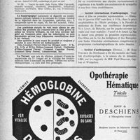 0139 - Page 122-VI - Demandes et offres / Dernières nouvelles. Nécrologie [M. Paul Champetier] / Institut international d’anthropologie / Institut d’anthropologie