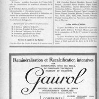 0143 - Page 126-X - A travers l’officiel. Commission supérieure des soins aux pensionnés de guerre / Service de santé de la Marine / Asiles publics d’aliénés