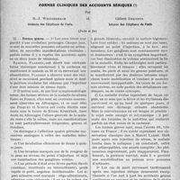 0148 - Page 131 - Partie scientifique. Travaux Originaux. Formes cliniques des accidents sériques, par R. -J. Weissenbach et Gilbert Dr. eyfus, (Suite et fin)