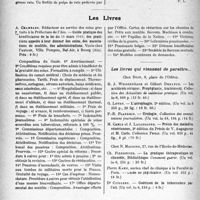 0175 - Page 156 - Partie scientifique. L’Actualité Scientifique. Les Sociétés Savantes. Paris. Kala azar de l’adulte, (Soc. méd. des hop. ; 12-11-1926) / Les Livres. Guide pratique des bénéficiaires de la loi du 31 mars 1919, des praticiens appelés à leur donner des soins, des associations de mutilés, des administrations, A. Chambard / Les livres qui viennent de paraître....