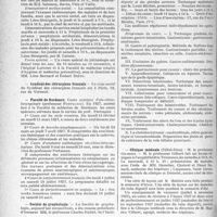 0195 - Page 174 - Partie professionnelle. Reportage professionnel. Nouvelles et Informations. Hôpital Laennec / Syndicat des chirurgiens français / Faculté de Bordeaux / Société de graphologie / Amphithéâtre d’anatomie / Clinique médicale