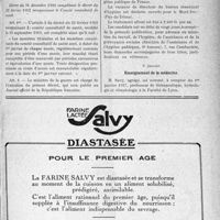 0216 - Page IX-191 - A travers l’officiel. Sanatoriums publics / Service de santé militaire / Hygiène publique / Enseignement de la médecine
