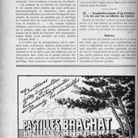 0261 - Page 234-XLVIII - Accidents du Travail. Les médecins des compagnies minières ne sont pas assujettis à la législation sur les accidents du travail / Assujettissement d’un jardinier à la loi sur les accidents du travail