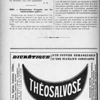 0337 - Page 296-LVI - Correspondance. Fiscalité. Base de la patente / Exonération d’impôts sur les constructions neuves