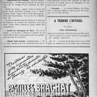 0346 - Page VII-301 - Dernières nouvelles. Espagne. Trop d'étudiants en médecine / Marseille. Salon médical / Amphithéâtre des hôpitaux / Société des chirurgiens de Paris / Hôpital Saint-Antoine. Syphiligraphie / Prix de l’UMFIA / Naissance / A travers l'officiel. Lutte antivénérienne