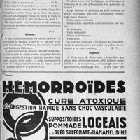 0402 - Page LVII-355 - Correspondance. Application des Tarifs Durafour et Fallières. III, 1° Prix de la visite ; 2° Cumul / IV, Double plan de sutures plus hémostase