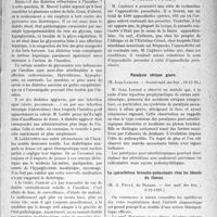 0446 - Page 393 - Partie scientifique. L’Actualité Scientifique. Les Sociétés Savantes. Paris. Existe-t-il des diabètes réfractaires à l’insuline ?, (Académie de médecine ; 4-1-27) / L’appendicite parasitaire, (Académie de médecine ; 4-1-1927), (Société méd. des hôp. ; 10-12-26) / La spirochétose broncho-pulmonaire chez les blessés du thorax, (Soc. méd. des hôp. ; 3-12-1926) / Paralysie sérique grave