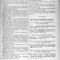 0452 - Page 397 - Partie scientifique. L’Actualité Scientifique. Les Thèses. Contribution à l’étude du tricrèsol sulfonate de calcium et de son emploi en thérapeutique, Dr. A. -P. Duguyot (Moderne imprimerie, Paris 1926) / Les livres qui viennent de paraître...