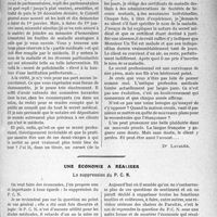 0458 - Page 403 - Partie professionnelle. Travaux Originaux. Le secret professionnel dans l'A. M. G...... et ailleurs [Dr. Lavalée] / Une économie à réaliser. La suppression du P. C. N [Dr. E. Ravon]