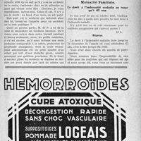 0494 - Page XI-435 - Les médecins et les accidents d’auto / Correspondance. Mutualité Familiale. Le Dr. oit à l’indemnité maladie ne cesse qu’à 65 ans