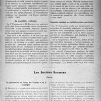 0510 - Page 451 - Partie scientifique. L'Actualité Scientifique. La Presse. L’état de mal angineux hyperalgique et l’infarctus du myocarde [(La Presse médicale, 14 juillet 1926)] / La mastoïdite récidivante [(La Presse médicale, 5 mai 1926)] / Stomatite végétante pré-épithéliomateuse cancérigène [(La Presse médicale, 8 mai 1926)] / Les Sociétés savantes. Paris. Le paludisme et les étangs des Dombes et de la Camargue, (Académie de médecine ; 11-1-1927)