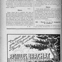 0549 - Page 488-LX - Correspondance. Fiscalité. Où doit être laite la déclaration du revenu d’un médecin d'eaux habitant Paris l’hiver ? / Patente en cas de changement de résidence