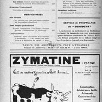 0559 - Page 494-IV - Sommaire / Service de propagande du “ concours ”