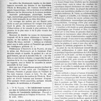 0579 - Page 514 - Partie scientifique. L’Actualité Scientifique. Les Thèses. La doctrine traditionnelle de l’Ecole montpelliéraine d’après l’oeuvre de Bolfin et de la science médicale contemporaine, par Dr. Henri Cathala (Firmin et Montane, éditeurs, Montpellier, Th. 1925) / De l’allylarsinate monosodique dans le traitement des formes prolongées et des séquelles de l’encéphalite épidémique, par Dr. H. Valois, (Thèse de Lille, 1926)