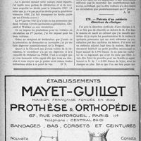 0603 - Page 538-XL - Correspondance. Fiscalité. Taxe des prestations / Patente d’un médecin directeur de clinique