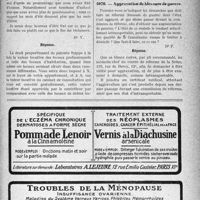 0604 - Page XLI-539 - Correspondance. Fiscalité. Patente d’un médecin directeur de clinique / Questions médico-militaires. Aggravation de blessure de guerre