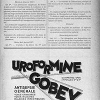 0616 - Page IX-547 - A travers l'officiel. Hôpitaux et hospices / Enseignement de la médecine