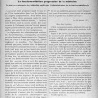 0620 - Page 551 - Propos du jour. La fonctionnarisation progressive de la médecine. Le nouveau monopole des médecins agréés par l’Administration de la marine marchande [J. Noir]
