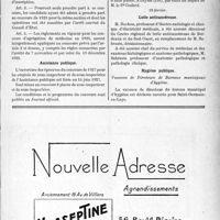 0682 - Page IX-607 - A travers l’officiel. Enseignement de la médecine / Assistance publique / Asiles publics d’aliénés / Lutte anticancéreuse / Hygiène publique