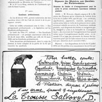 0755 - Page 670-X - A travers l'officiel. Lutte antivénérienne / Syndicats professionnels / Assistance publique / Réponses des Ministres aux Questions des Parlementaires. Dispense de timbre et d’enregistrement pour les actes et pièces concernant l’assistance médicale gratuite