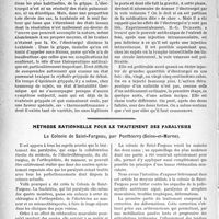 0783 - Page 686 - Partie scientifique. Travaux Originaux. Thérapeutique. Pandemie grippale et électrargol, par le Dr. F. Gidon / Méthode rationnelle pour le traitement des paralysies. La Colonie de Saint-Fargeau, par Ponthierry (Seine-et-Marne)