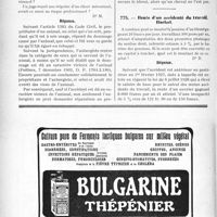 0847 - Page 720-LVI - Correspondance. Accidents. Accident causé à un hôtelier par le cheval d’un client / Rente d’un accidenté du travail, Rachat