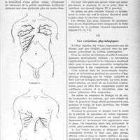 0876 - Page 743 - Partie scientifique. Travaux Originaux. Morphologie clinique. Les veines tégumenteuses de la paroi thoracique, par le Dr. Dubreuil-Chambardel. Les variations anatomiques / Les variations physiologiques