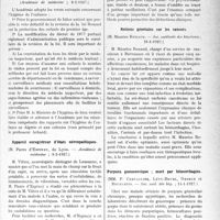 0888 - Page 755 - Partie scientifique. L'Actualité Scientifique. Les Sociétés Savantes. Paris. L’hygiène de l’enfance, (Académie de médecine ; 8-2-1927) / Appareil enregistreur d’états névropathiques, (Académie de médecine ; 8-2-1927) / Notions générales sur les cancers, (Soc. médicale des hôpitaux ; 21-1-1927) / Purpura gonococcique ; mort par hémorrhagies, (Soc. méd. dés hôp. ; 14-1-1927)