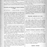 0889 - Page 756 - Partie scientifique. L'Actualité Scientifique. Les Sociétés Savantes. Paris. Purpura gonococcique ; mort par hémorrhagies, (Soc. méd. dés hôp. ; 14-1-1927) / Intoxication post-opératoire par lavage du péritoine à l’éther, (Société de chirurgie. -— 8-12-26) / Syphilis post. -traumatique, (Soc. de demi, et syph. ; 9-12-26) / Chancrelles disséminées sur le corps, (Soc. médic. des praticiens ; 21-1-27) / Sinusites et infections respiratoires inférieures, (Soc. méd. des praticiens ; 21-1-1, 927) / Diphtérie trachéale, (Soc. méd. des praticiens ; 21-1-1927)
