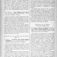 0893 - Page 760 - Partie scientifique. L'Actualité Scientifique. Les Livres. L’amibiase intestinale et ses localisations extra-intestinales, par Mme le Dr. A. Panayototou, Vigot, frères, éditeurs, Paris / Trois conférences sur le cancer, par J. Thomas, Vigot, frères, éditeurs, Paris / La diurèse. Une nouvelle méthode d’exploration, par R. Porak, Gaston Doin et Cie, éditeurs, Paris, 6e / Séméiologie biliaire, par Dr. G. Parturier, Gaston Doin et Cie, éditeurs, Paris, 6e / La circulation sanguine périphérique et ses troubles, par Dr. A. Dumas, Gaston Doin et Cie, éditeurs, Paris