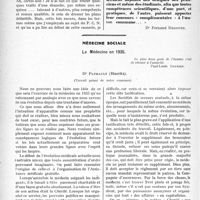 0901 - Page 766 - Partie professionnelle. Travaux Originaux. Les examens à la faculté de médecine, par le Dr. Fernand Decourt / Médecine sociale. La Médecine en 1935
