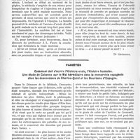 0909 - Page 774 - Partie professionnelle. Travaux Originaux. Médecine sociale. La responsabilité du chirurgien [Dr. Orticoni] / Variétés. Comment doit s’écrire l’Histoire vraie, l’Histoire humaine. Une étude de Cabanès sur le Mal héréditaire dans la monarchie espagnole chez les descendants de Charles-Quint et les Bourbons d’Espagne [J. Noir]