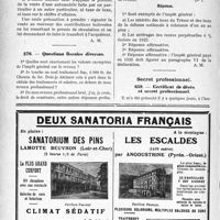 0923 - Page 786 bis-LX - Correspondance. Fiscalité. Vente d’auto par un particulier / Questions fiscales diverses / Secret professionnel. Certificat de décès et secret professionnel