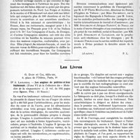 0967 - Page 824 - Partie scientifique. L’actualité Scientifique. Les Congrès. XIIIe Congrès d’Hygiène, tenu du 19 au 21 octobre 1926 à l’Institut Pasteur. L’immigration. Rapport de M. le Dr. René Martial / Les Livres. Les angines de poitrine et leur traitement, par Dr. A. Leclercq, G. Doin et Cie, éditeurs, Paris, 6e