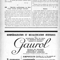 0995 - Page 848 bis-IX - Correspondance. Application des Tarifs Durafour et Fallières. Carence du patron ou de l’assureur en cas «le prévision «le radiographie / Injection antitétanique en deux temps comme pratique courante