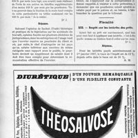 0999 - Page 852-LXIV - Correspondance. Accidents. Quel tarif appliquer aux agriculteurs accidentés du travail / Les pourboires doivent être compris dans le salaire pour le calcul des indemnités / Fiscalité. Impôt sur les intérêts des prêts