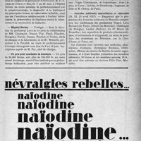 1010 - Page VII-857 - Dernières nouvelles. Institut médico-légal / Faculté de Paris / Hôpital Hérold / Hôpital Necker / Un prix pour combattre la leucémie / Les Journées médicales de Bruxelles / Journées médicales marseillaises et coloniales