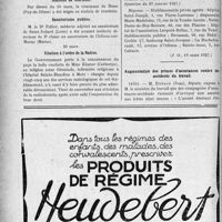 1013 - Page 860-X - A travers l’officiel. Cours d’infirmières / Stations de tourisme / Sanatoriums publics / Citation à l’ordre de la Nation / Réponses des Ministres aux questions des Parlementaires. Etablissements acceptant les pensionnés de guerre ; dans le XIVe arrondissement de Paris / Augmentation des primes d’assurances contre les accidents du travail