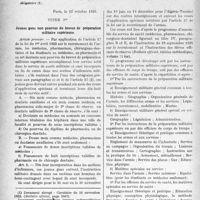 1059 - Page 904 - Partie professionnelle. Comptes rendus, documents, pièces officielles. Chronique médico-militaire. Instruction relative aux conditions dans lesquelles les docteurs en médecine, les pharmaciens, les chirurgiens- dentistes et les étudiants en médecine, en pharmacie et en art dentaire accomplissent leur service militaire obligatoire. Jeunes gens non pourvus du brevet de préparation militaire supérieure