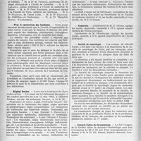 1063 - Page 908 - Partie professionnelle. Reportage professionnel. Nouvelles et Informations. Nécrologie [Dr. s Denis, M. Perriol, Langlet, Paul Ribierre, Françon, Edouard, Théophile Bleck] / Pour le sanatorium des étudiants / Hôpital Necker / Anatomie / Société de neurologie / Congrès Suisse de dermatologie