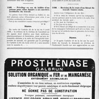 1067 - Page 912-LVIII - Correspondance. Accidents. Procédure à suivre par un blessé atteint d’incapacité permanente / Privilège en cas de faillite d’un patron pour soins donnés à ses ouvriers accidentés du travail / Révision de la rente d’un blessé du travail. Contre-visite