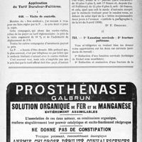 1124 - Page XLI-965 - Correspondance. Frais de justice criminelle. Honoraires pour autopsie d’un nouveau-né / Application du Tarif Durafour-Fallières. I, Visite de contrôle / II, 1° Luxation cervicale ; 2° fracture pubienne