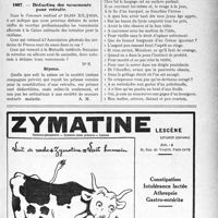 1128 - Page XLV-969 - Correspondance. Fiscalité. Les mémoires d’honoraires pour accidents du travail sont exempts de timbre / Déduction des versements pour retraite / Anthologie. Un de la presse