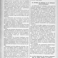 1173 - Page 996 - Partie scientifique. L’Actualité Scientifique. La Presse. Sur le traitement des artérites oblitérantes et des accidents qu’elles entraînent [(Le Bulletin médical, 7 août 1926)] / La névralgie du trijumeau et son traitement diathermothérapique [(La Presse médicale, 18 septembre 1926)] / De la valeur diagnostique des douleurs thoraciques, dans les ulcères perforés du duodénum [(La Presse médicale, 26 septembre 1926)]