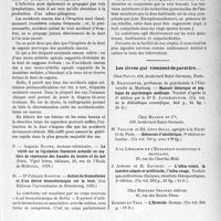 1184 - Page 1003 - Partie scientifique. L’Actualité Scientifique. Les Thèses. Quelques considérations sur la marche des accidents d’évolution de la dent de sagesse inférieure, Dr. B. Gorensky (Editions de la Semaine dentaire, Paris-2e, 1926) / La vérité sur la législation française actuelle en matière de répression des fraudes du beurre et du lait, Auguste Eloire, (Paris, Vigot frères, éditeurs, 1926) / Action du bromoforme et d’un dérivé bromoformique sur la toux, Dr. Palmyre Zissitch (Les Editions Universitaires de Strasbourg, 1926) / Les livres qui viennent de paraître...