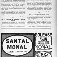 1234 - Page LVII-1029 - Correspondance. Application des Tarifs Durafour et Fallières. II, Honoraires pour blessés multiples en un seul accident / III, Expertise en commun… bénévolement / IV, Fractures de deux côtes