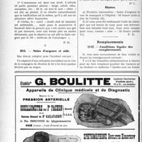 1235 - Page 1030-LVIII - Correspondance. Application des Tarifs Durafour et Fallières. IV, Fractures de deux côtes / V, Soins d’urgence et aide / Remplacements. Conditions légales des remplacements