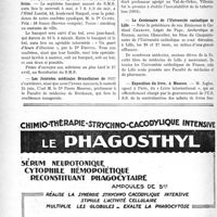1249 - Page 1040-VI - Dernières Nouvelles. Académie de médecin / Banquet annuel du Syndicat des médecins de la Seine / Les Journées médicales Bruxelloises / Le centenaire de Villemin / Le Centenaire de l’Université catholique de Lille / Exposition du livre, à Moscou