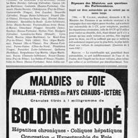 1252 - Page IX-1043 - A travers l’officiel. Stations hydre. ominérales, climatiques et de tourisme / Réponses des Ministres aux questions des Parlementaires. Impôt sur deux automobiles qui ne sortent pas en même temps