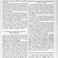 1272 - Page 1063 - Partie scientifique. L’Actualité Scientifique. La Presse. La cure marine en pratique obstétricale et gynécologique [(Le Progrès médical, 6 novembre 1925)] / Sur l’étiologie des varices. Rôle des glandes génito-hypophysaires [(La Presse médicale, 17 novembre 1926)] / Transmission intra-utérine du virus tuberculeux de la mère à l’enfant [(La Presse médicale, 10 novembre 1926)] / La codéine et la morphine au point de vue hypotenseur [(La Presse médicale, 10 octobre 1926)]